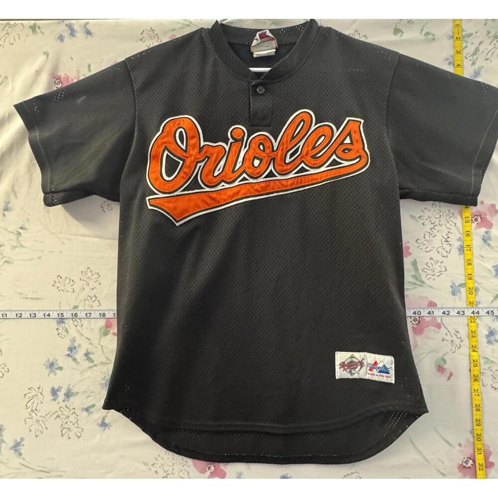 VTG Baltimore Orioles Majestic MLB Team Jersey Men's Large Black